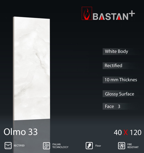کاشی و سرامیک بدنه سفید 120×40 المو 5927 (T33) (باستان)