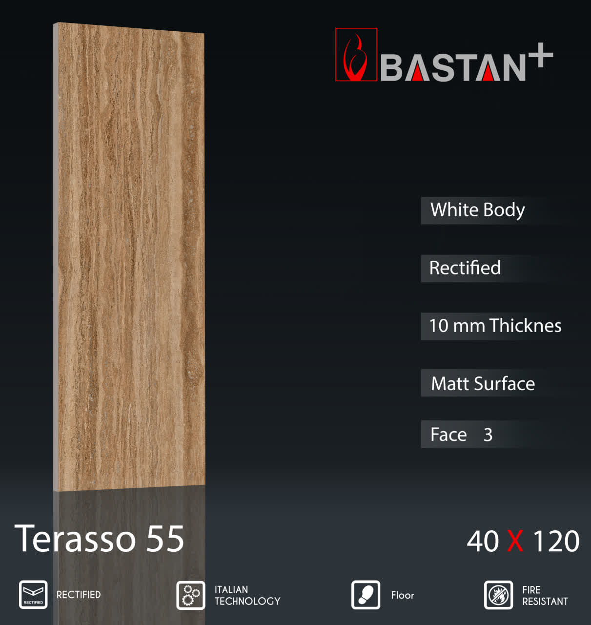 کاشی و سرامیک  بدنه سفید 120×40 تراسو 5978 (M55) (باستان)