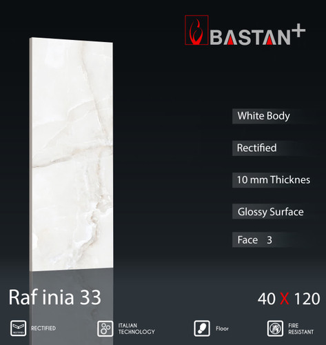 کاشی و سرامیک بدنه سفید 120×40 رافینیا 5945 (T33) (باستان)