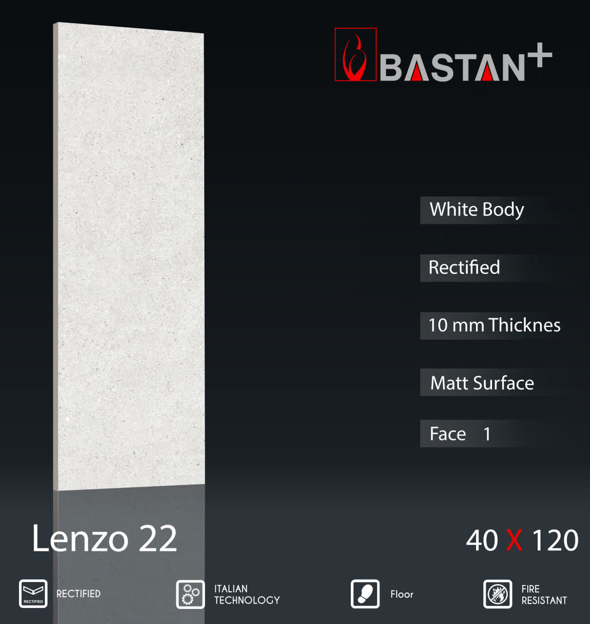 کاشی و سرامیک  بدنه سفید 120×40 لنزو 5971 (M22) (باستان)