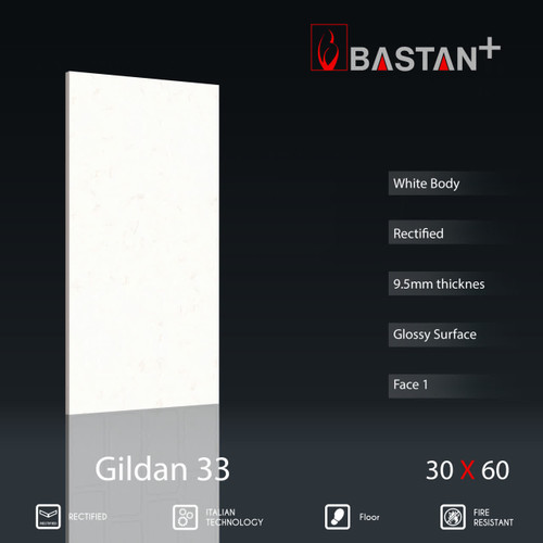 کاشی و سرامیک بدنه سفید 60×30 گیلدان 5774 (براق 33)
