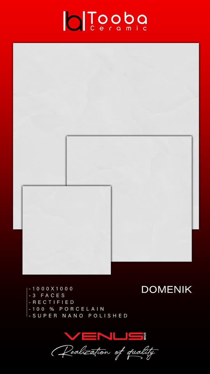 کاشی ونوس دومنیک 80×80 (طوبی) پرسلان نانو پولیش