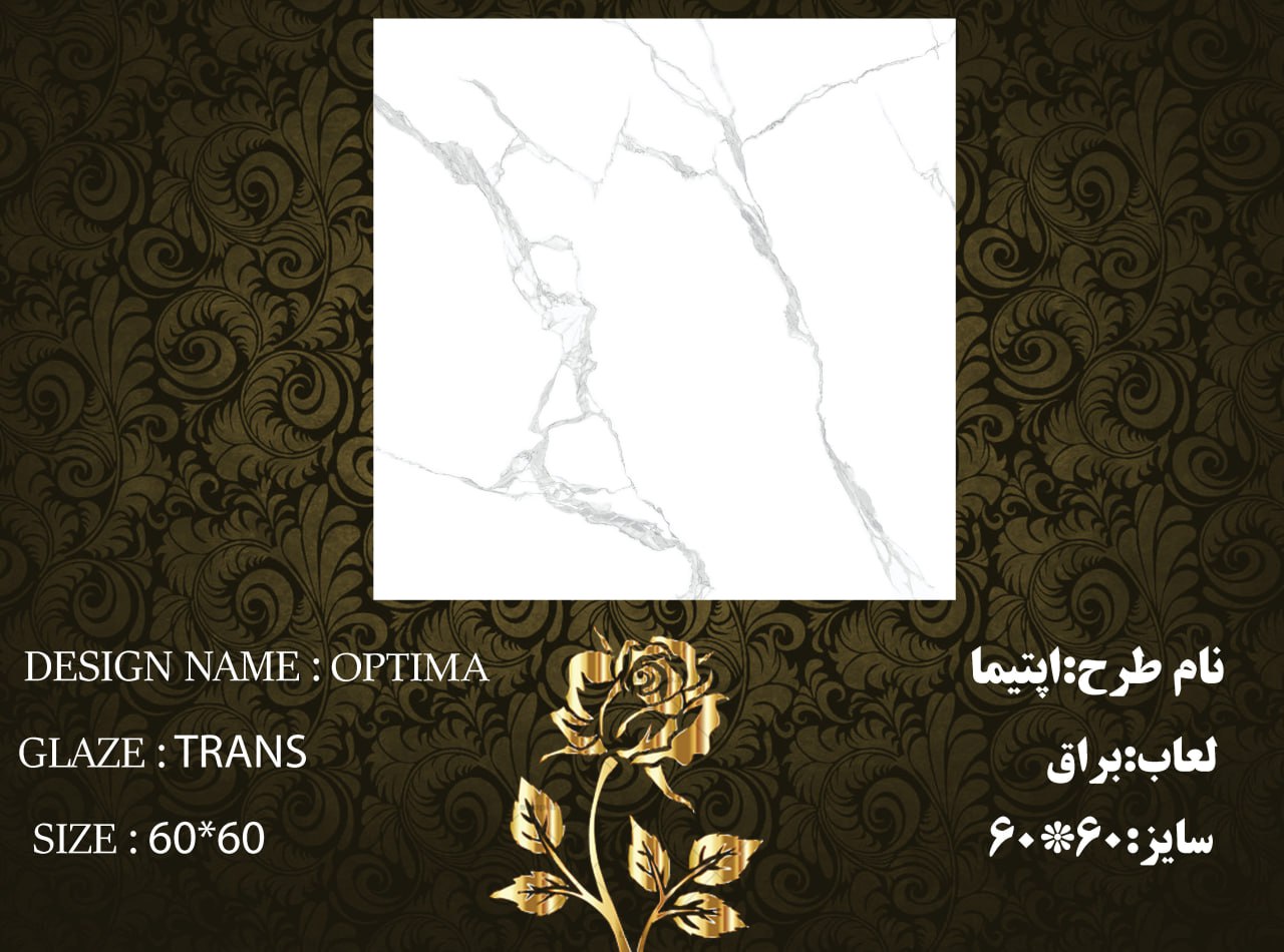 کاشی و سرامیک ساناز کف  سایز 60*60  اپتیما براق  طیف 61