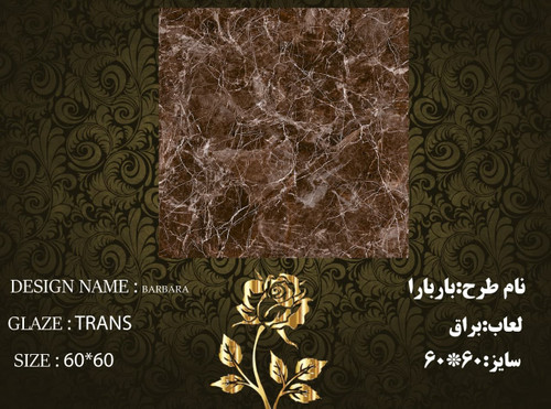 کاشی و سرامیک ساناز کف سایز 60*60 باربارا براق طیف 65