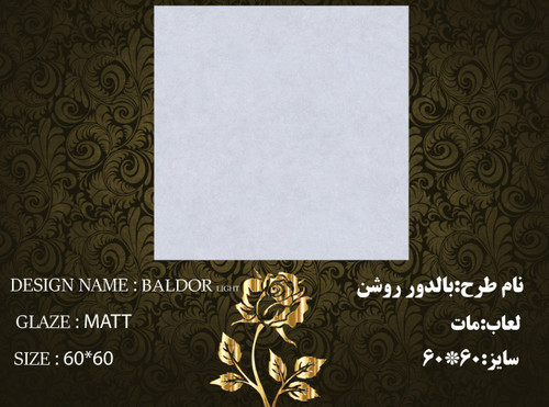 کاشی و سرامیک ساناز کف سایز 60*60 بالدور روشن مات طیف 66