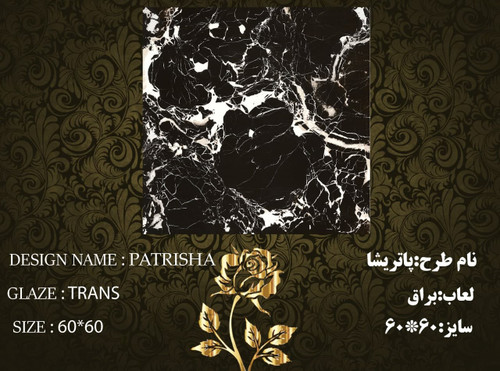 کاشی و سرامیک ساناز کف * سایز 6060 * پاتريشا براق * طیف 65