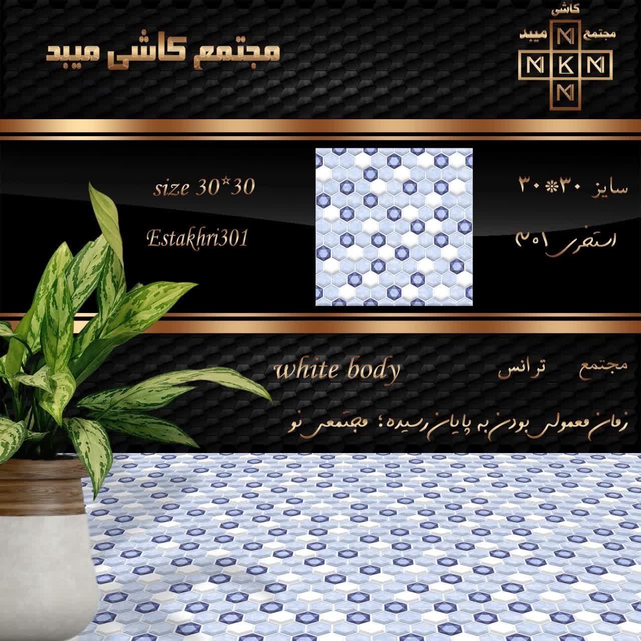 کاشی مجتمع استخری 30×30 رستیک ترانس